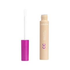 Lumene concealer swatch shows medium coverage with skin-like finish.
