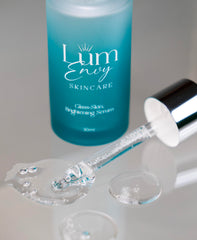 LumEnvy ingredient icons highlight PDRN, Niacinamide, and Centella for soothing benefits.