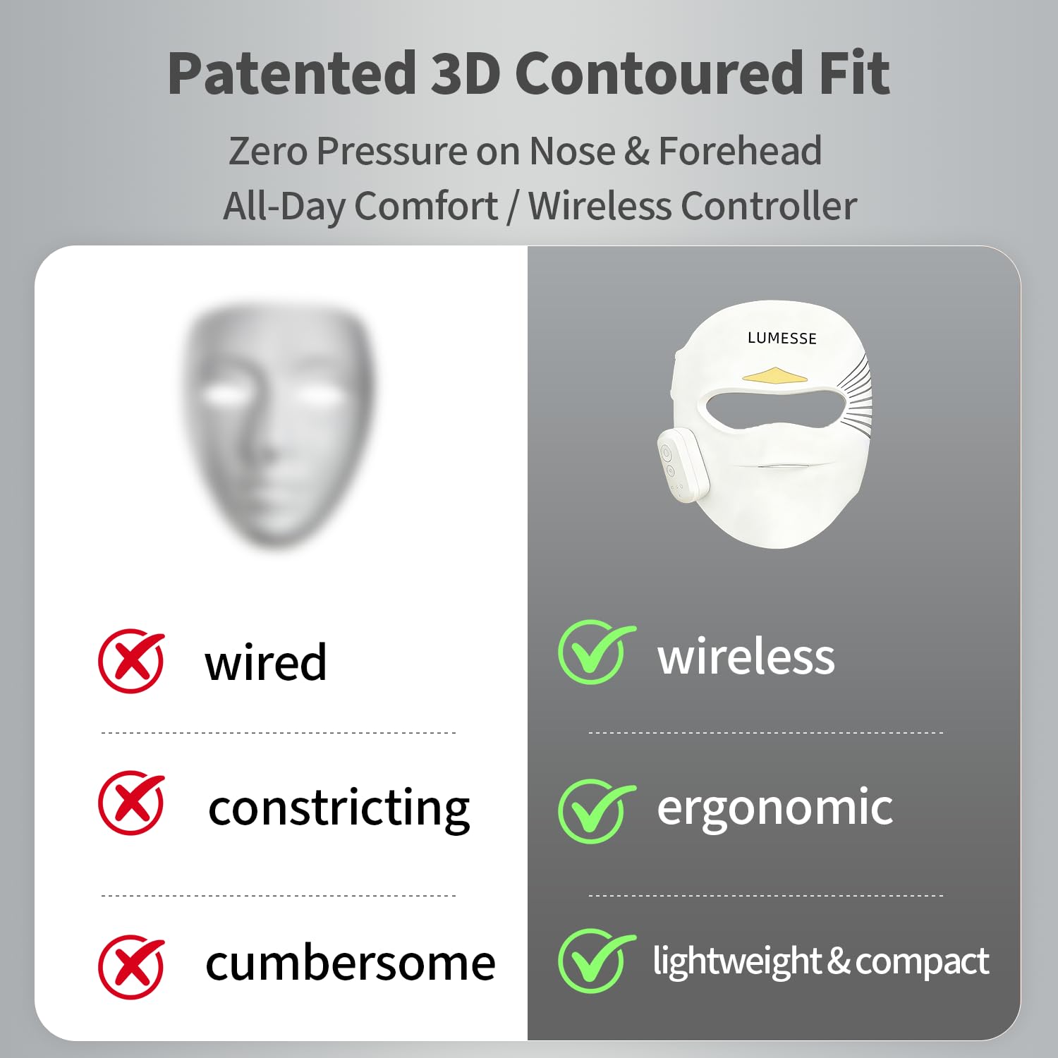 Lumesse wireless remote keeps control at your fingertips during sessions.