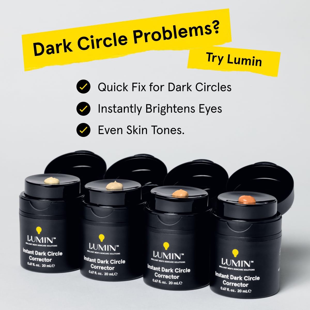 Lumin Instant Dark Circle Corrector daily-use ritual for consistent care.