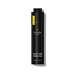 Lumin Super Light Moisturizer for men front view showing compact 50ml packaging.