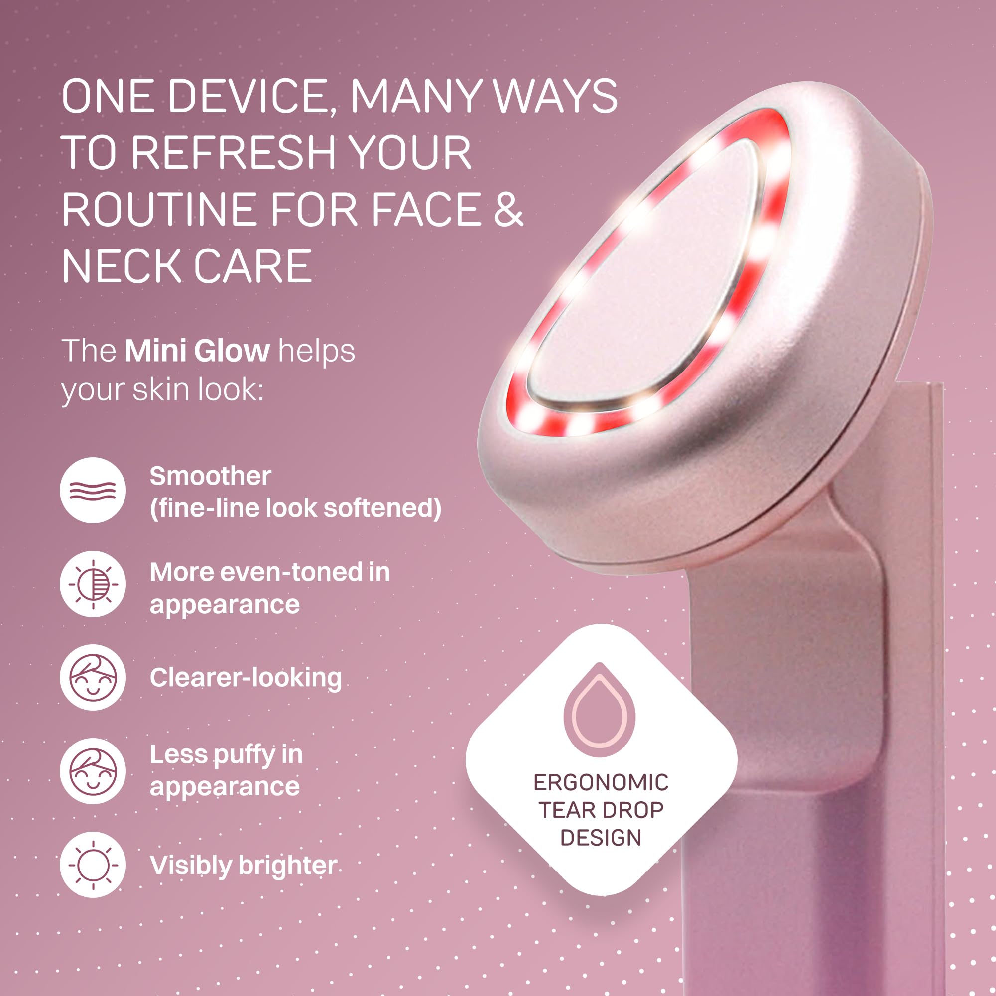 Lumina NRG Mini Glow Pro dual-wavelength LED delivers smoother skin and radiance