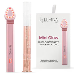 Lumina NRG Mini Glow Pro face wand front view for portable at-home toning