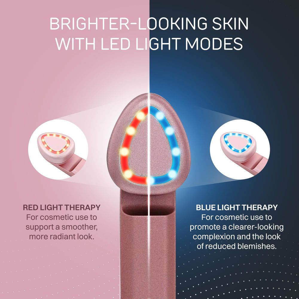 Lumina NRG Mini Glow Pro red-blue light therapy for balanced facial tone