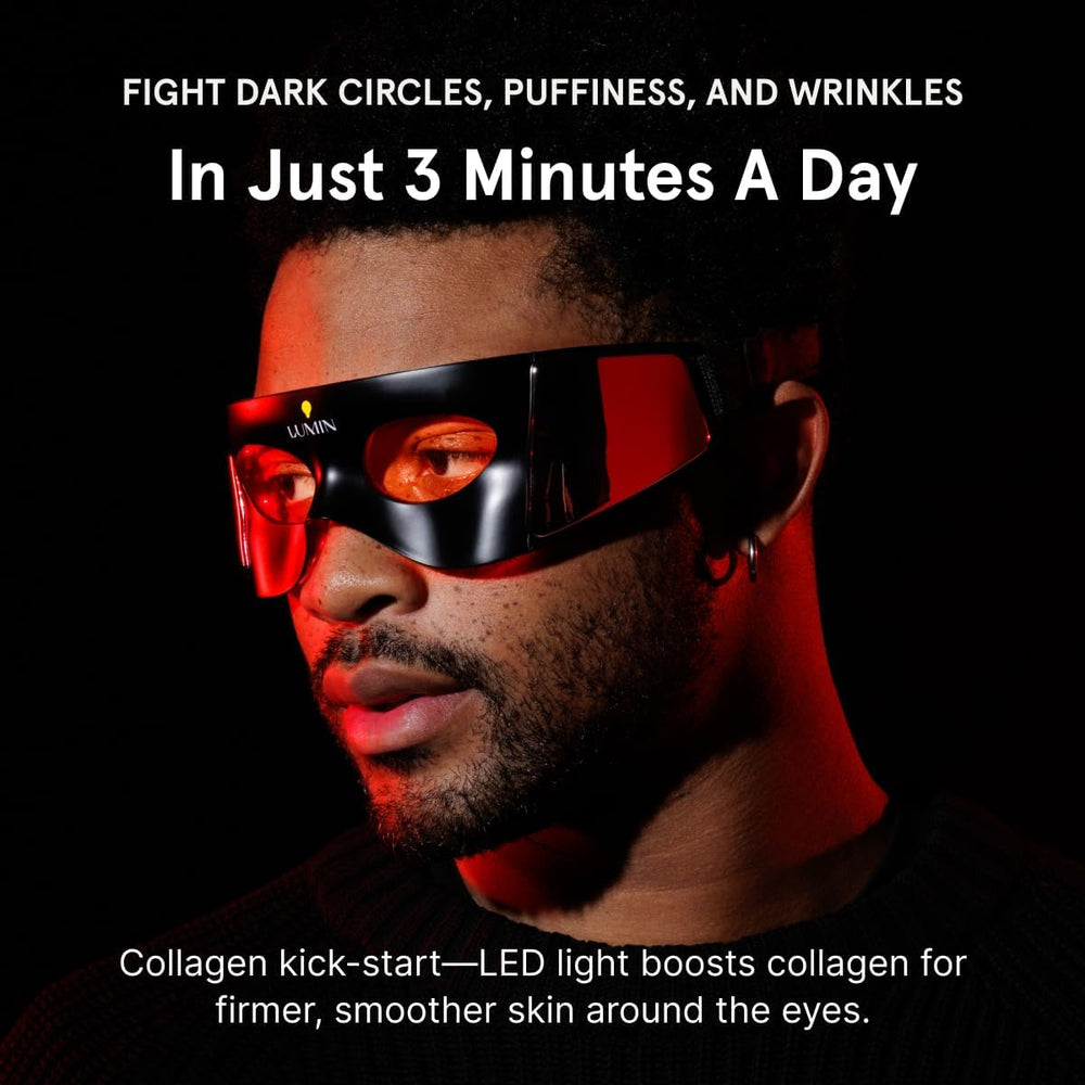 Luminator Eye Mask with adjustable strap ensuring secure fit during workouts.