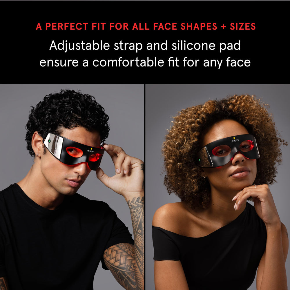 Luminator Eye Mask used at home after gym or work.