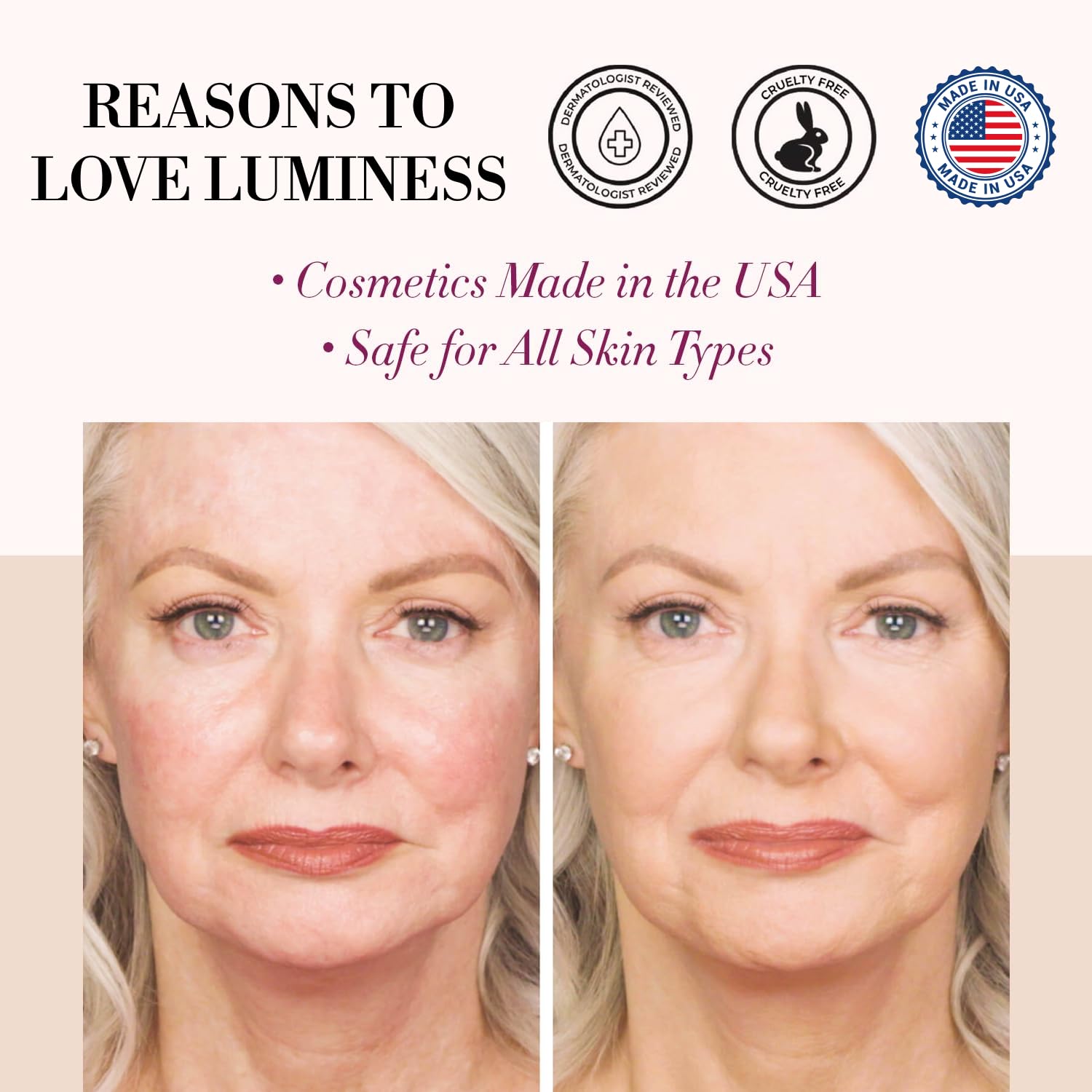 LUMINESS Air Silk 4-in-1 shade 010 bottle ready for sheer to medium coverage.