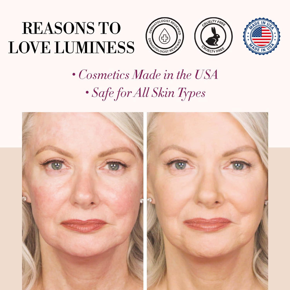 LUMINESS Air Silk 4-in-1 shade 010 bottle ready for sheer to medium coverage.
