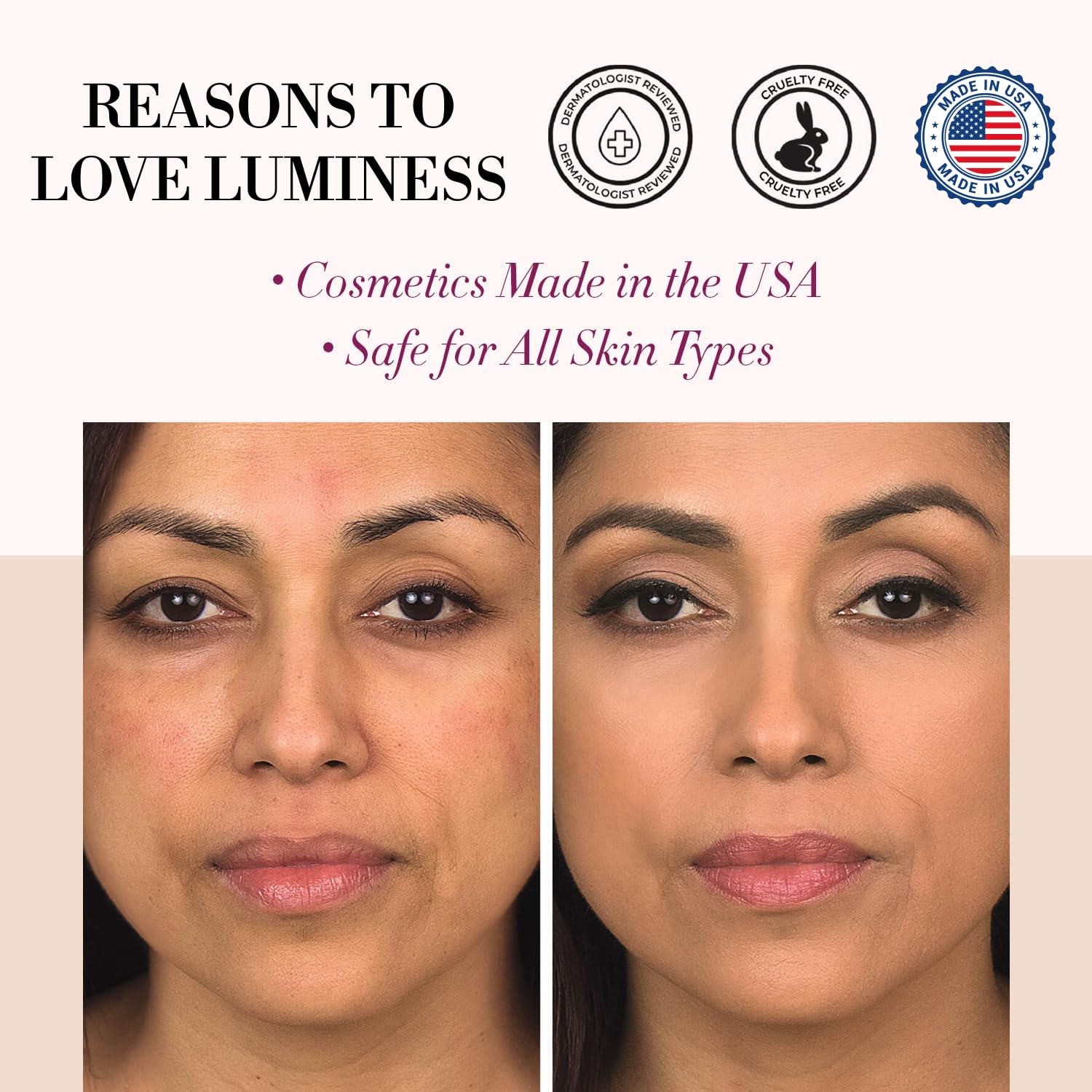LUMINESS Air Silk wear test shows lasting water-resistant finish.