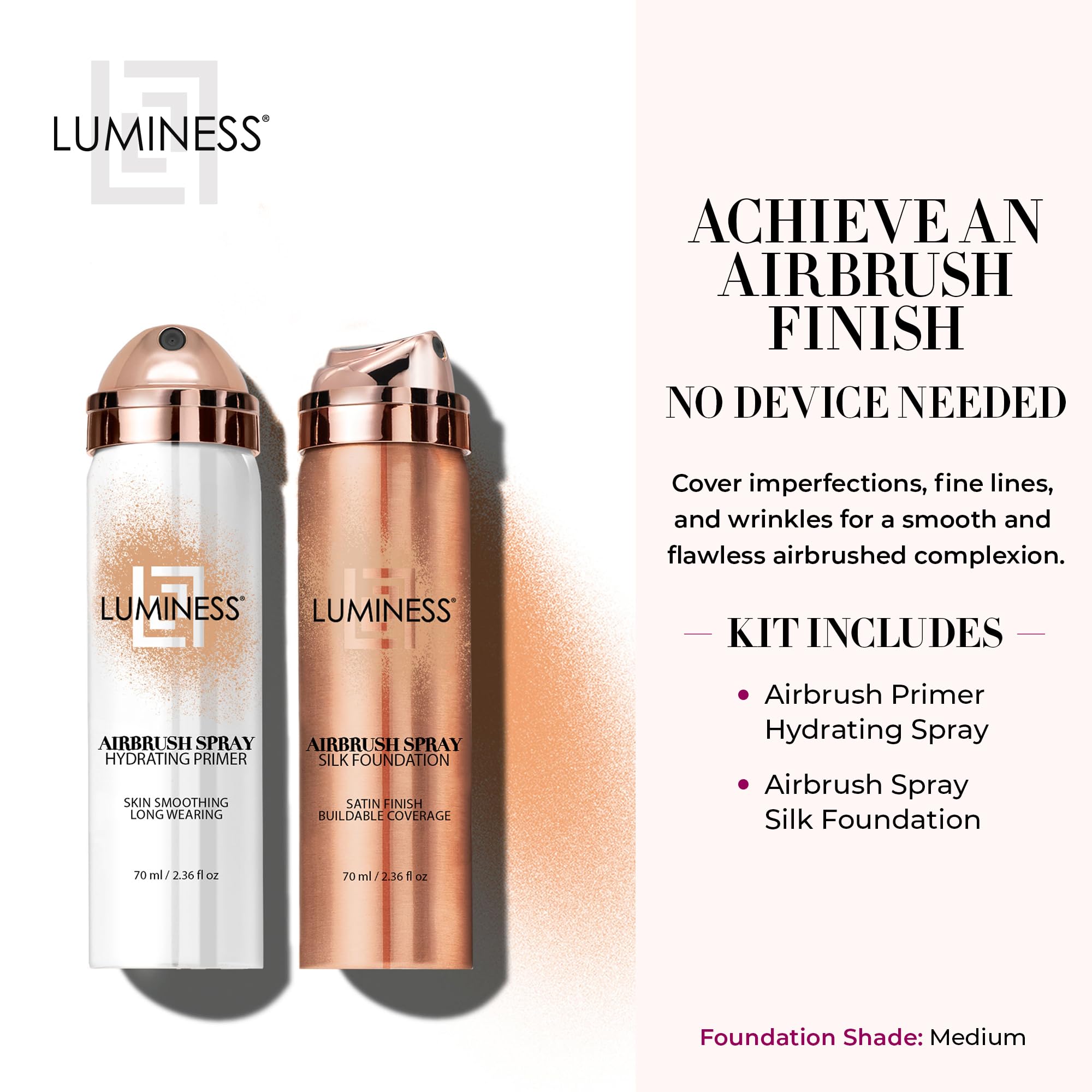 LUMINESS Hydrating Primer bottle ready to prep skin