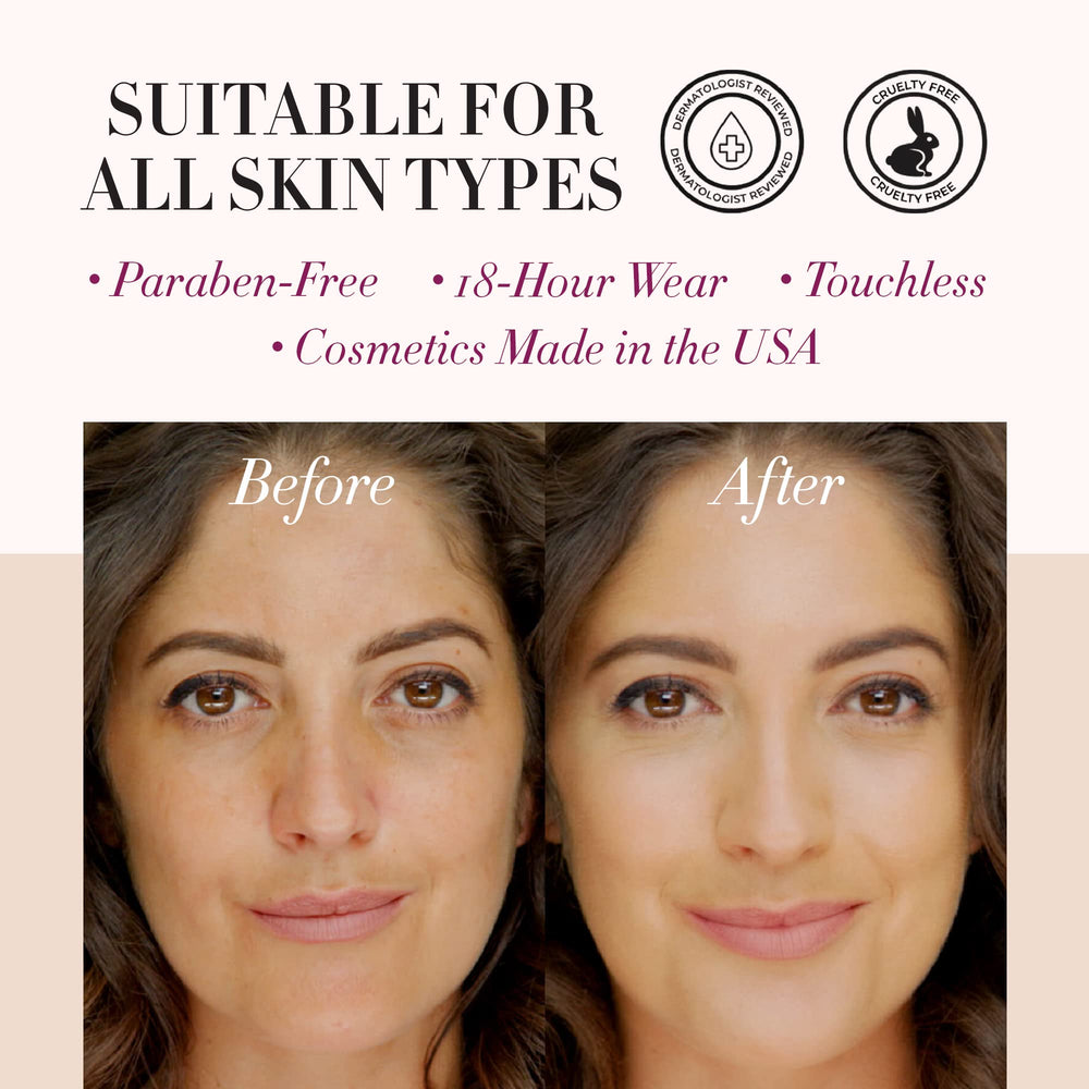 Luminess matte blush-compact displays color pop and lightweight, on-the-go application