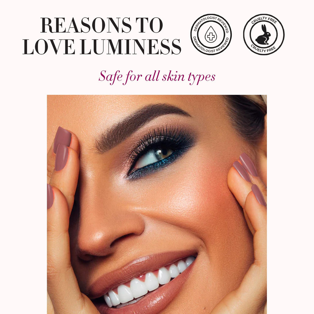 LUMINESS Oil-control shine management helps reduce excess sheen.