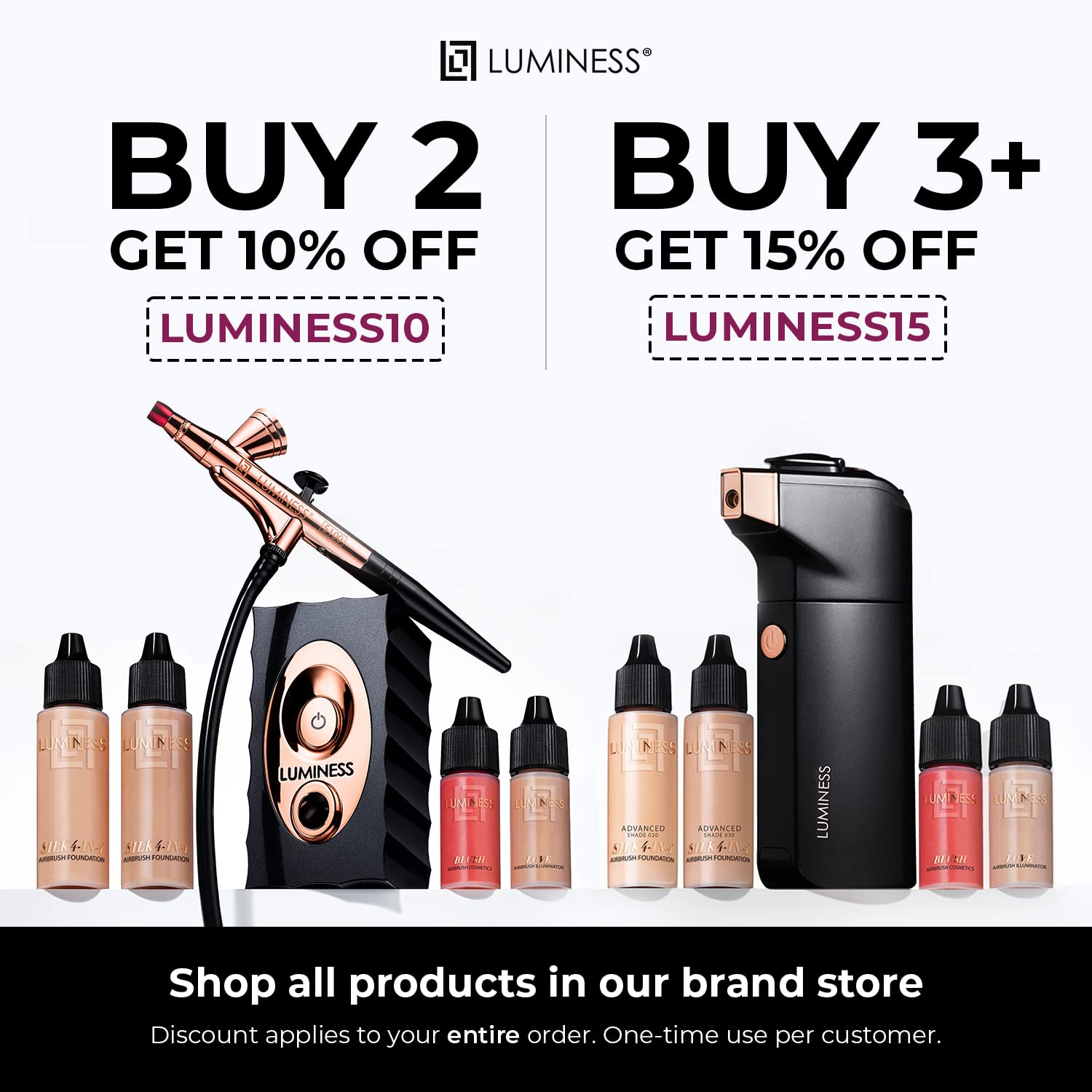 Luminess Primer used with Buffing Brush for even application