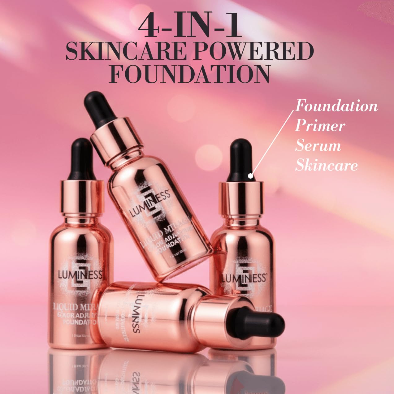 Shea butter and vitamin E nourish skin under makeup.