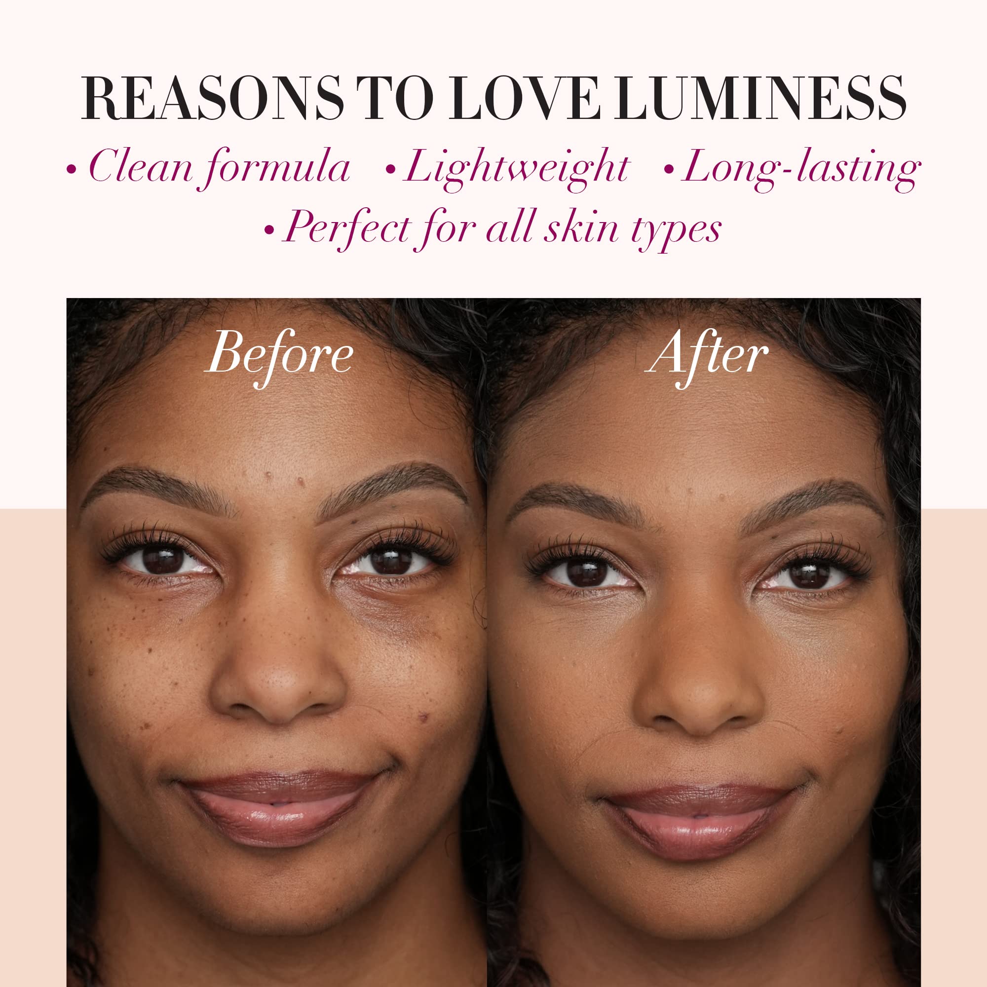 LUMINESS Silk packaging and brand display