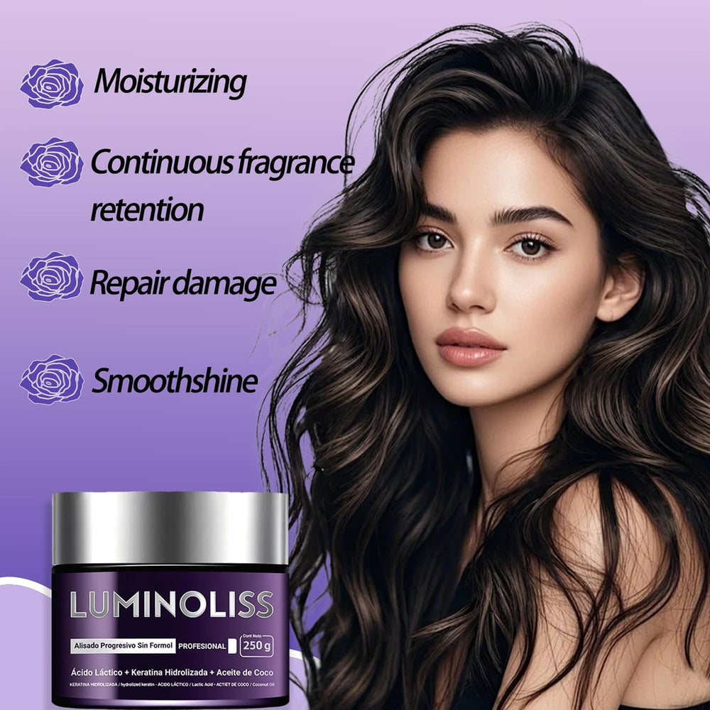 LuminoLiss Alisado salon-like shine on smooth strands.