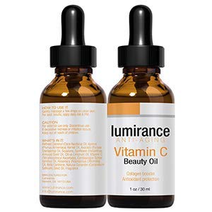 Lumirance packaging highlights key ingredients and antioxidant benefits.