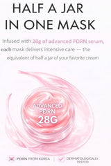 LumiVida face mask applied to begin smoothing and moisturization.