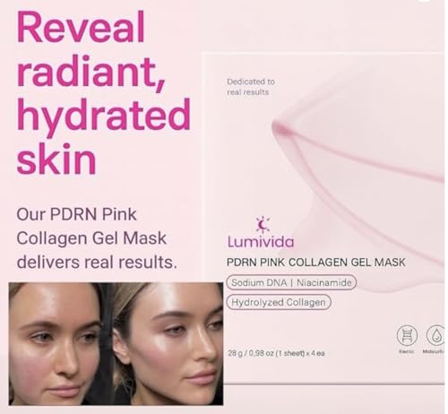LumiVida overnight glow effect on skin after mask removed.