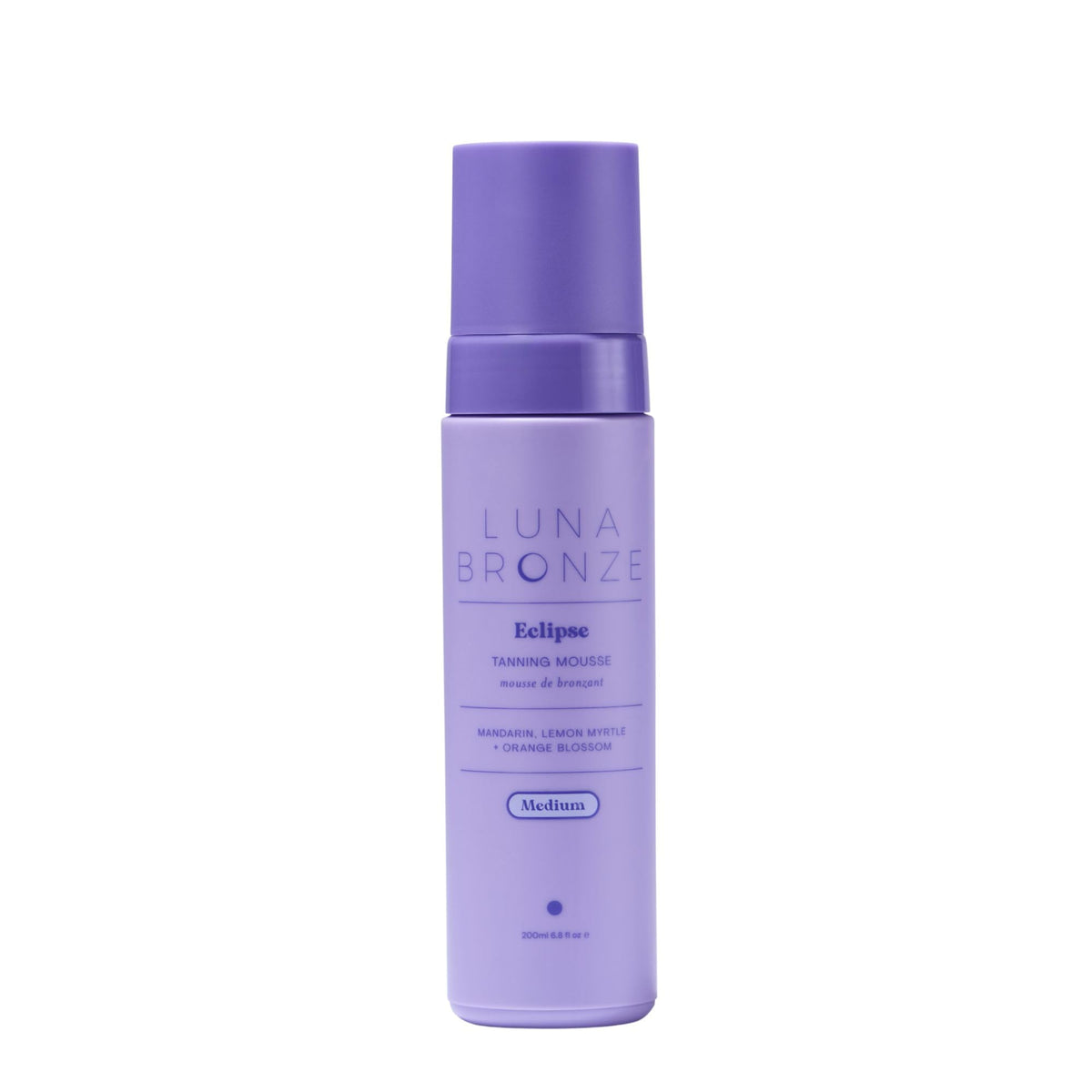 Luna Bronze Eclipse Self Tan Mousse packshot highlights natural, streak-free tan potential