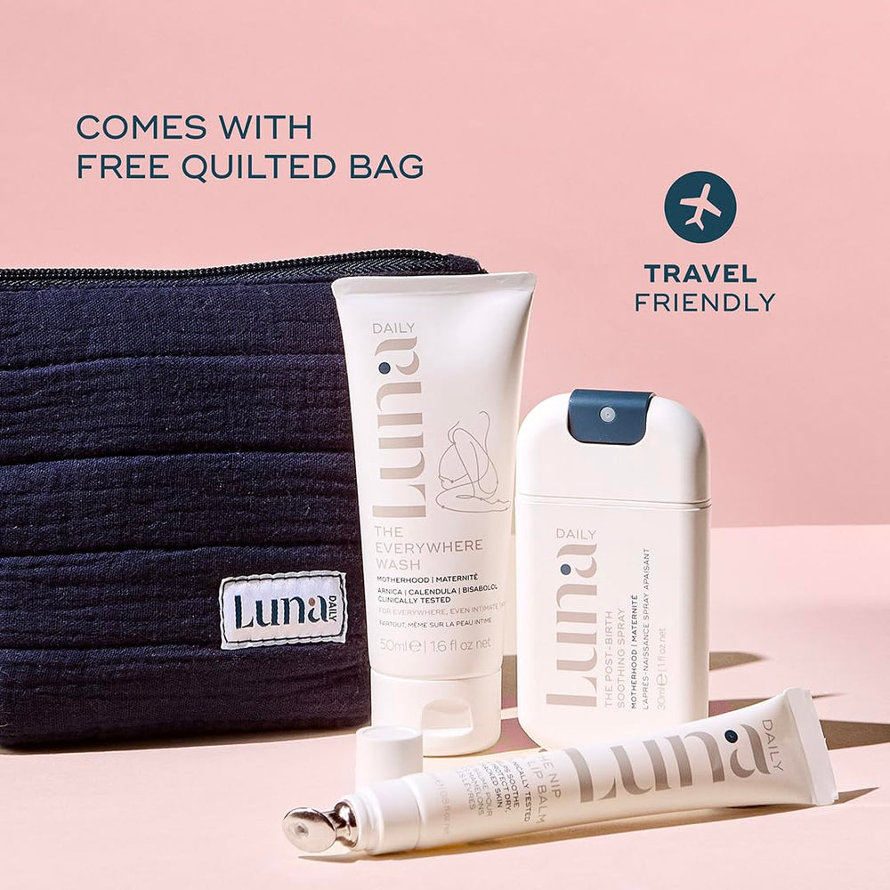 Luna Daily Perineal Spray for soothing postpartum relief.