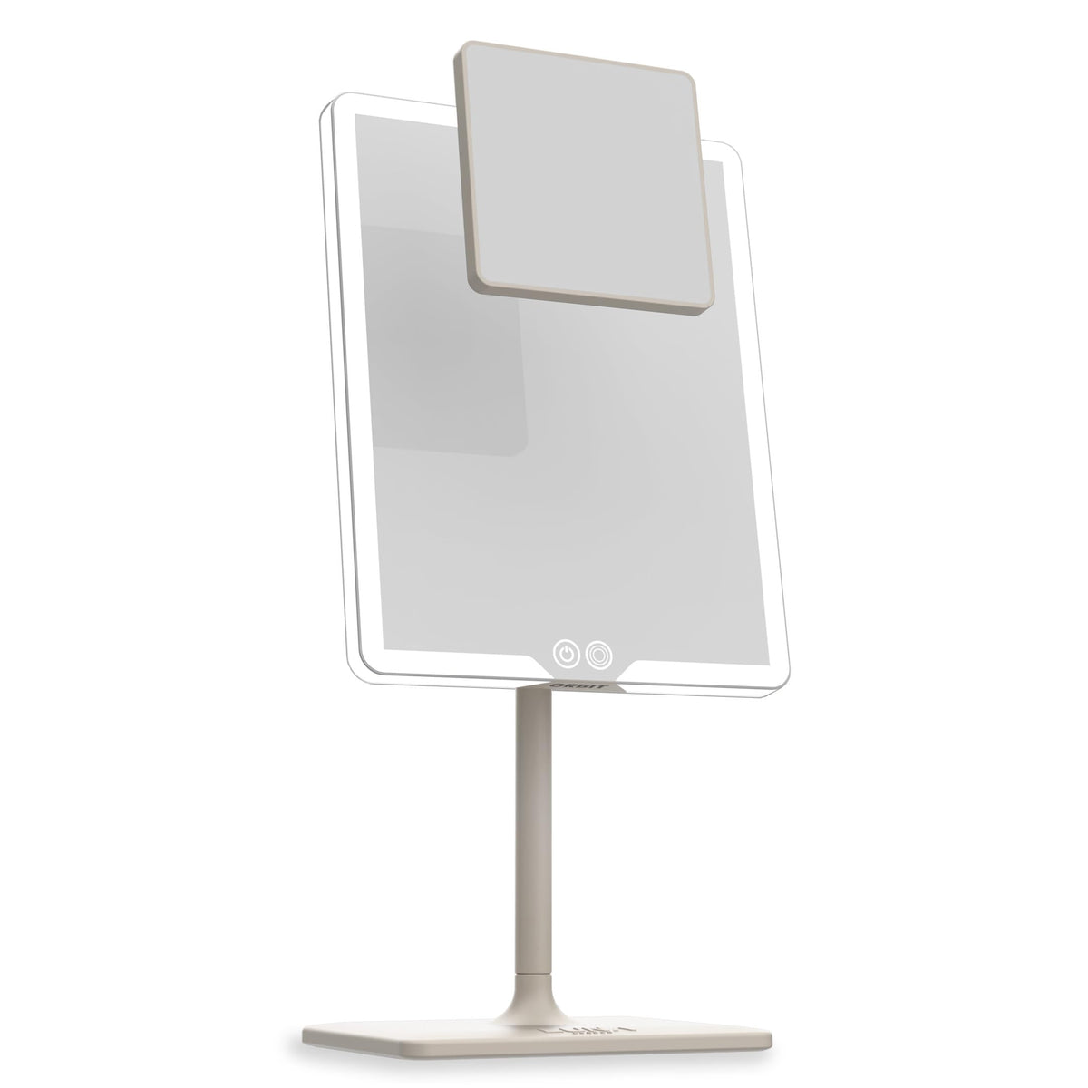 Luna London Orbit LED vanity mirror with adjustable lights for precise makeup application.