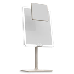 Luna London Orbit LED vanity mirror with adjustable lights for precise makeup application.
