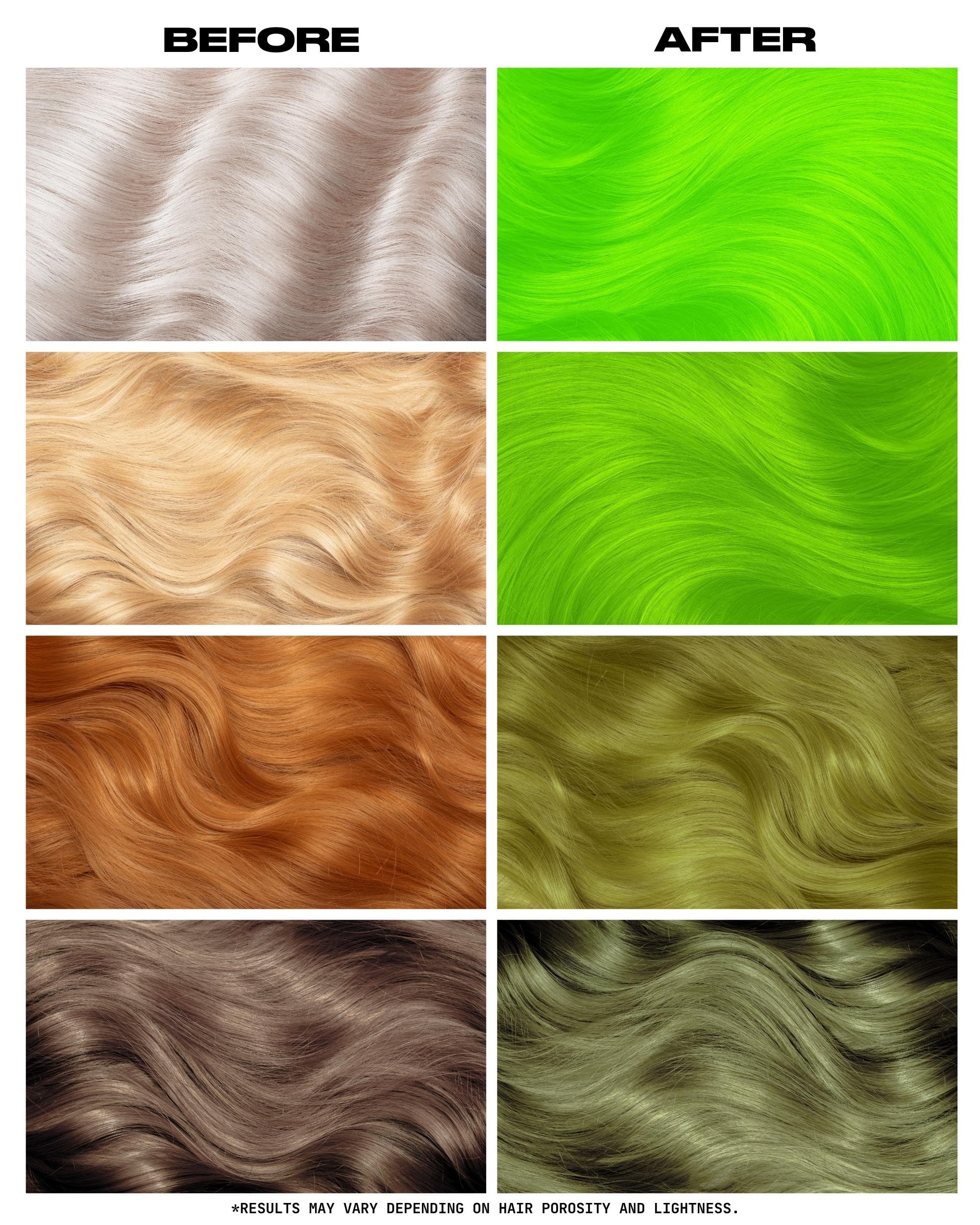 Lunar Tides Neon Lime application brush enables easy, even coverage.
