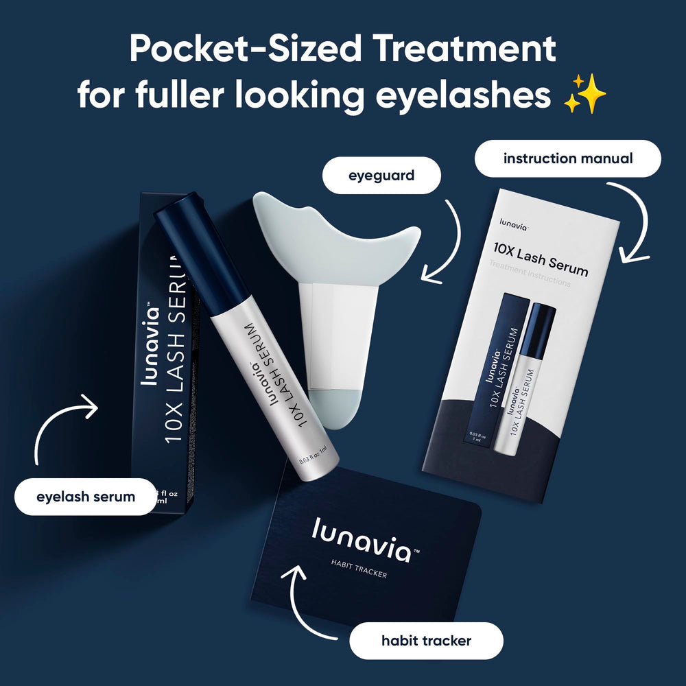 Lunavia precision applicator for precise upper lash line application.