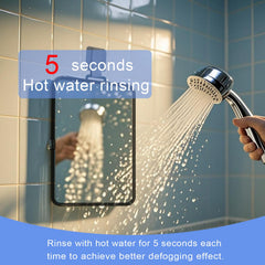 LUNCHIS adhesive hook installs securely on tile and stone surfaces