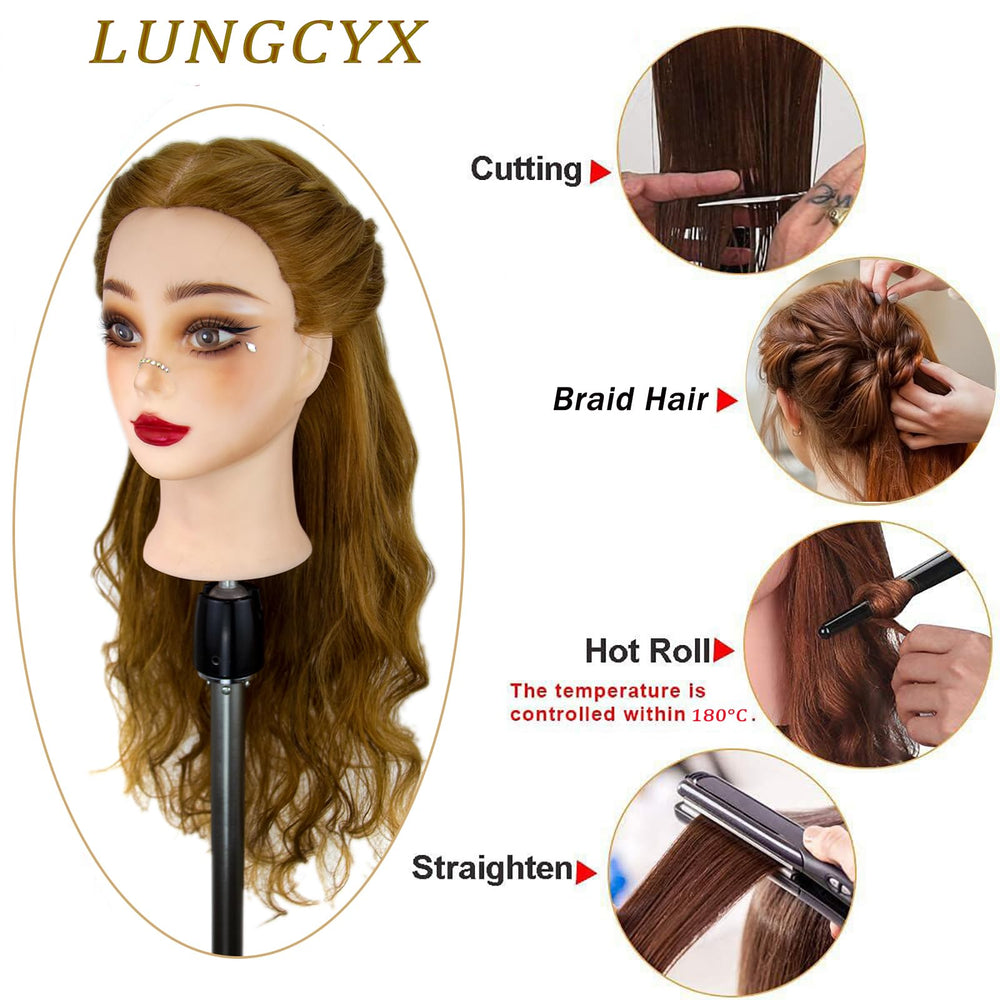 LUNGCYX cosmetology doll head display ideal for makeup demos