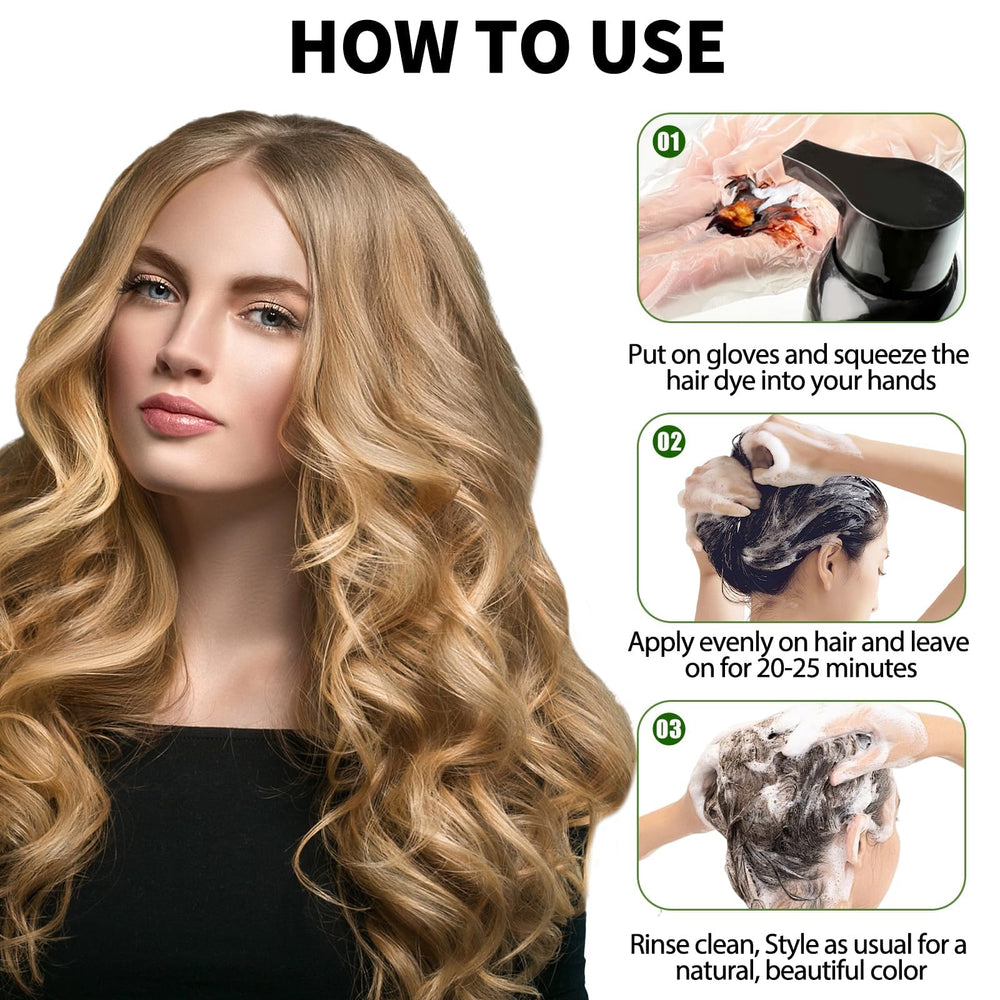 Lunory color shampoo suited for all hair types.