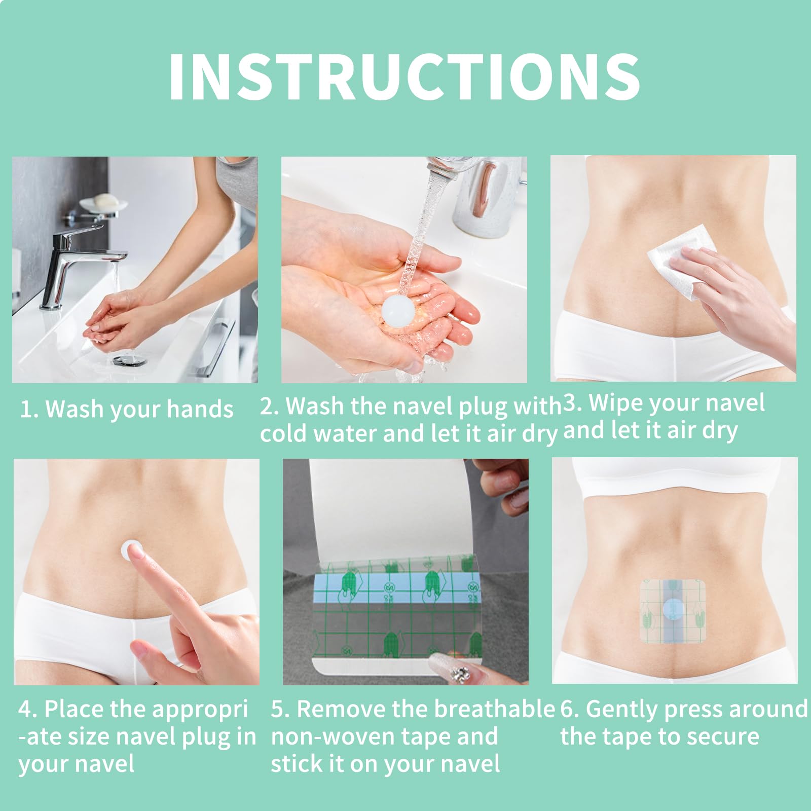 LUODAKA multi-size plugs adapt to various navels for healing