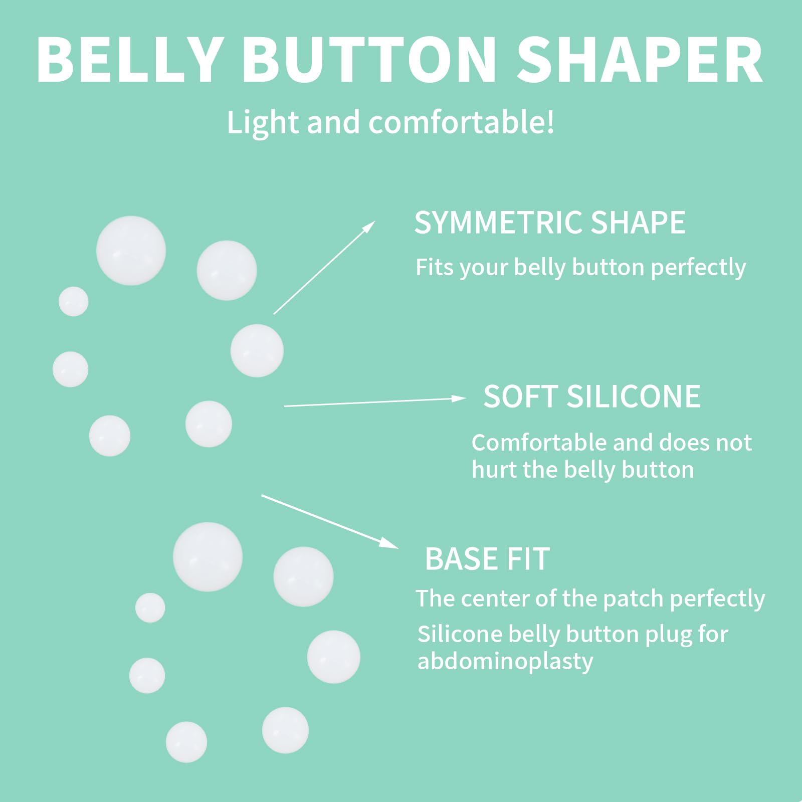 LUODAKA silicone navel shaper offers comfortable post-op support