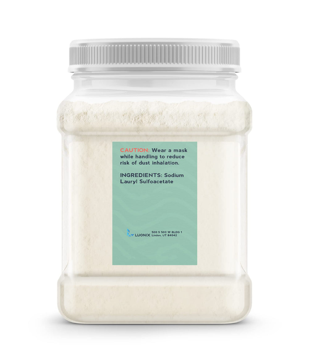 Luonix SLSA foam-bubbles provide long-lasting lather for baths and soaps
