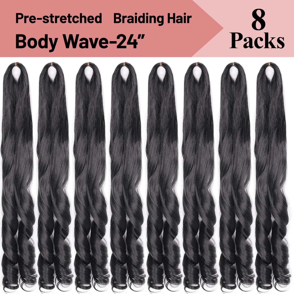Luoyudu 1B black French curly braiding hair texture close-up