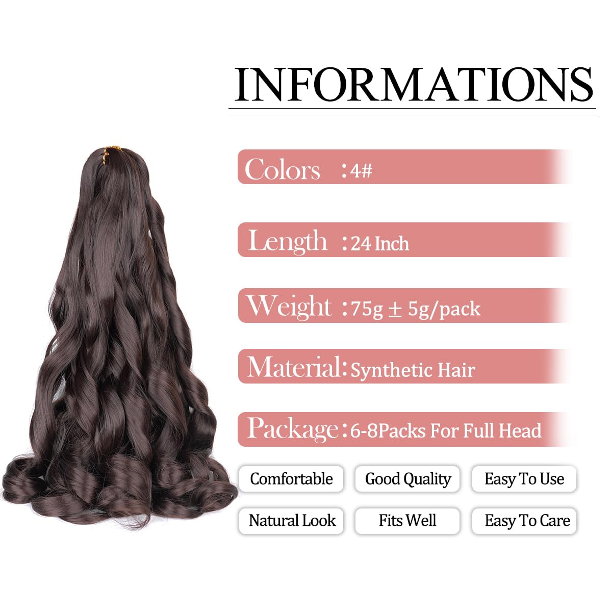 Luoyudu bouncy synthetic braiding hair texture for comfortable wear