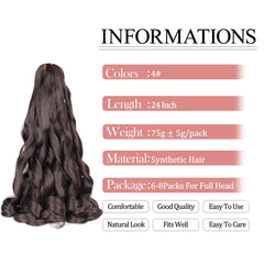 Luoyudu bouncy synthetic braiding hair texture for comfortable wear