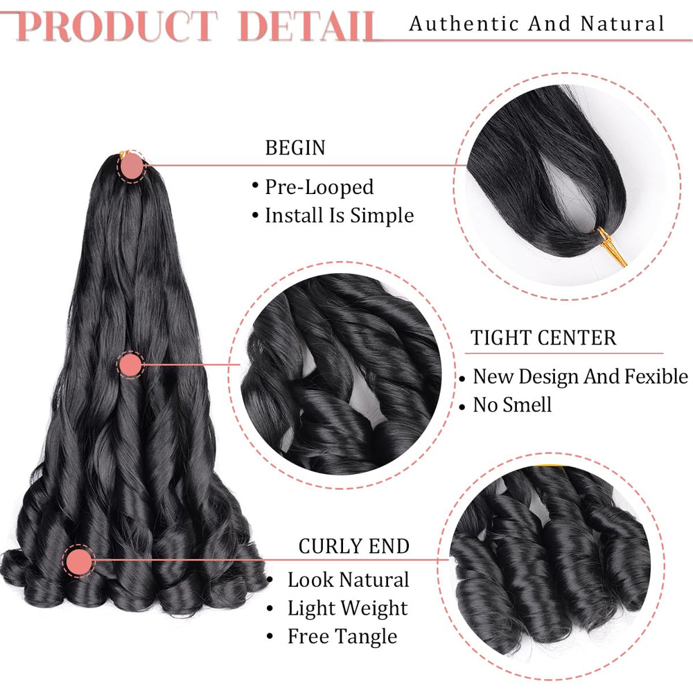 Luoyudu braiding hair extensions pack contents for styling