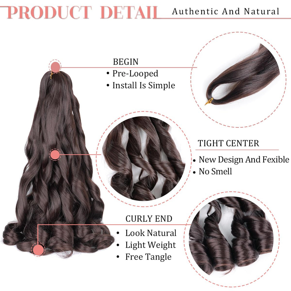 Luoyudu crochet hair extensions pre-stretched for quick styling