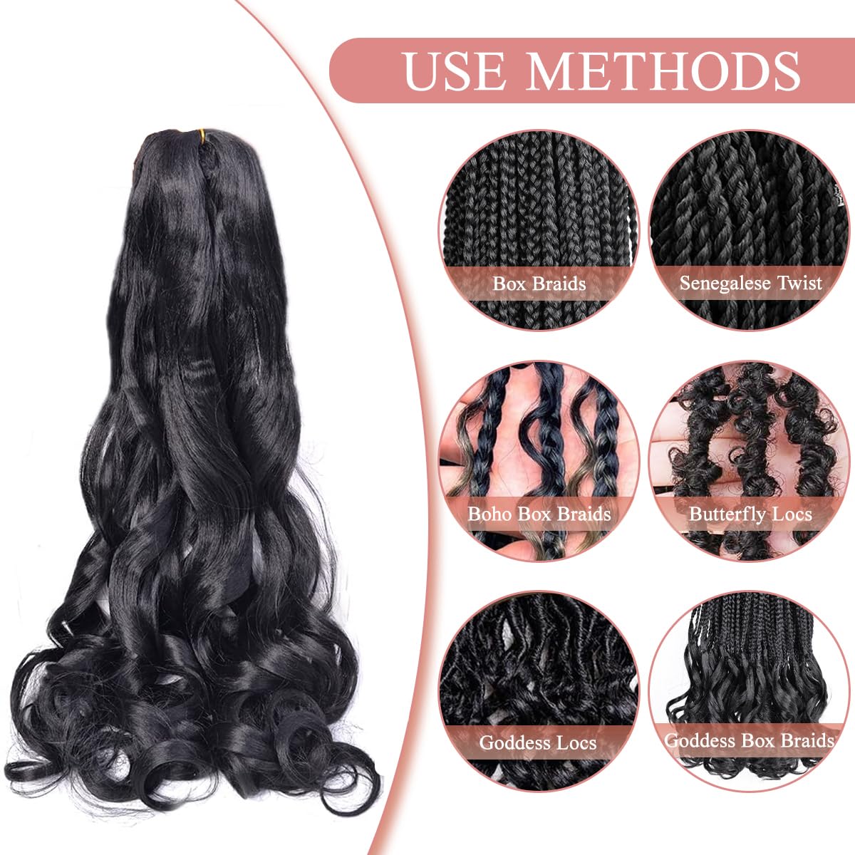 Luoyudu multiple styles like box braids and twists using this hair