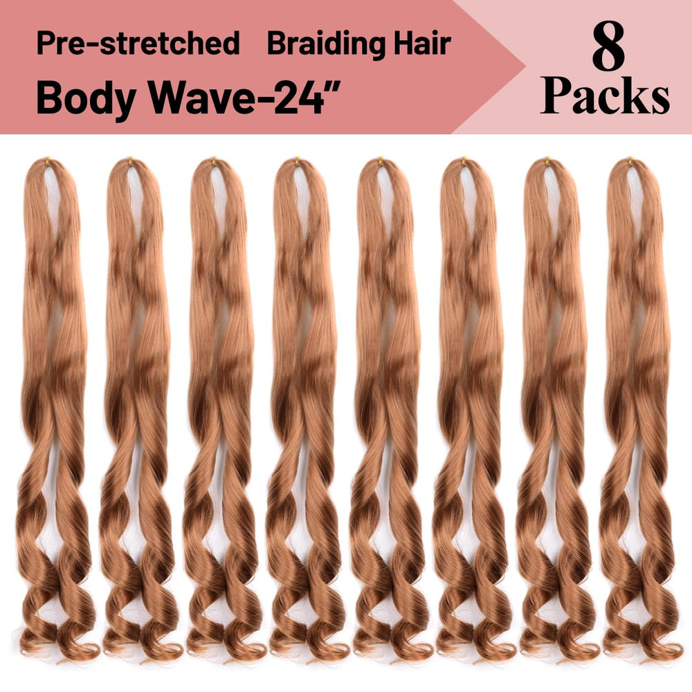 Luoyudu soft silky braiding hair 24inch for smooth wear.