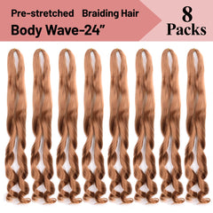 Luoyudu soft silky braiding hair 24inch for smooth wear.