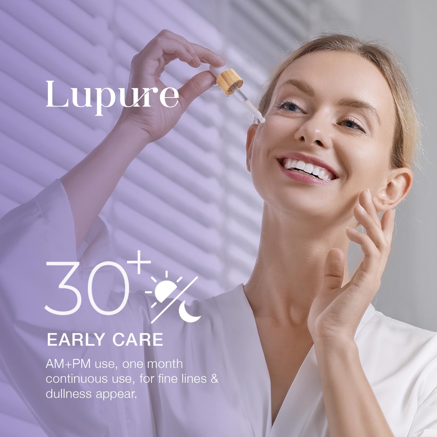 Lupure Bakuchiol Serum bottle and label ready for daily routine