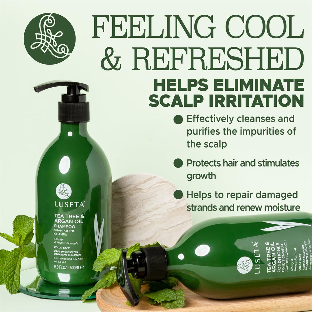 Luseta Argan Oil Conditioner bottle showing moisture and hair repair
