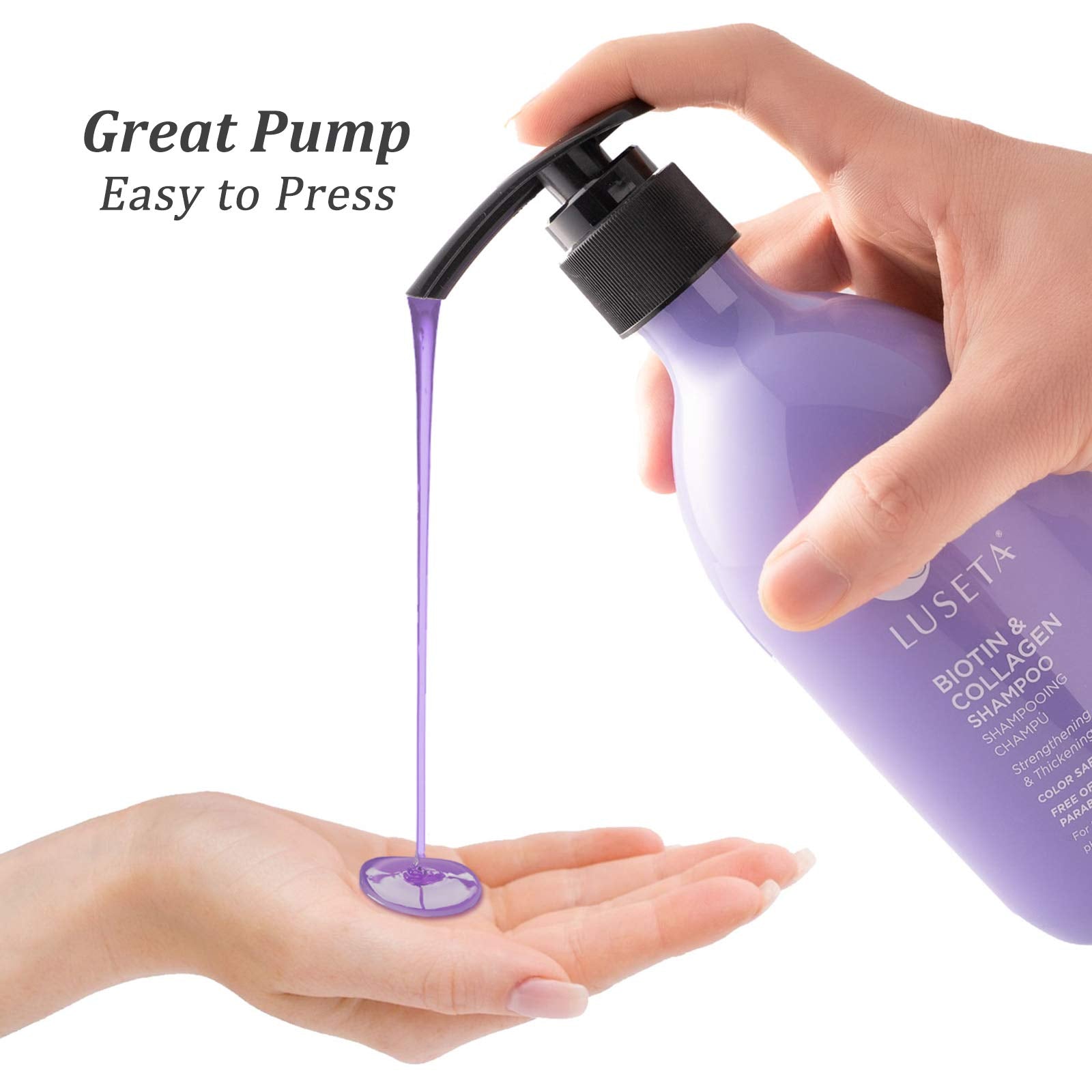 Argan oil glow behind Luseta bottle suggests nourishing care for hair
