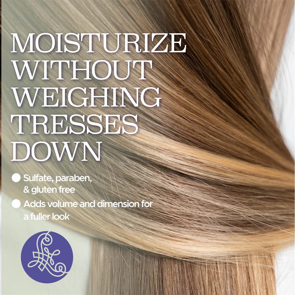 Luseta Biotin B-Complex Hair Oil being applied to hair for strengthening and hydration