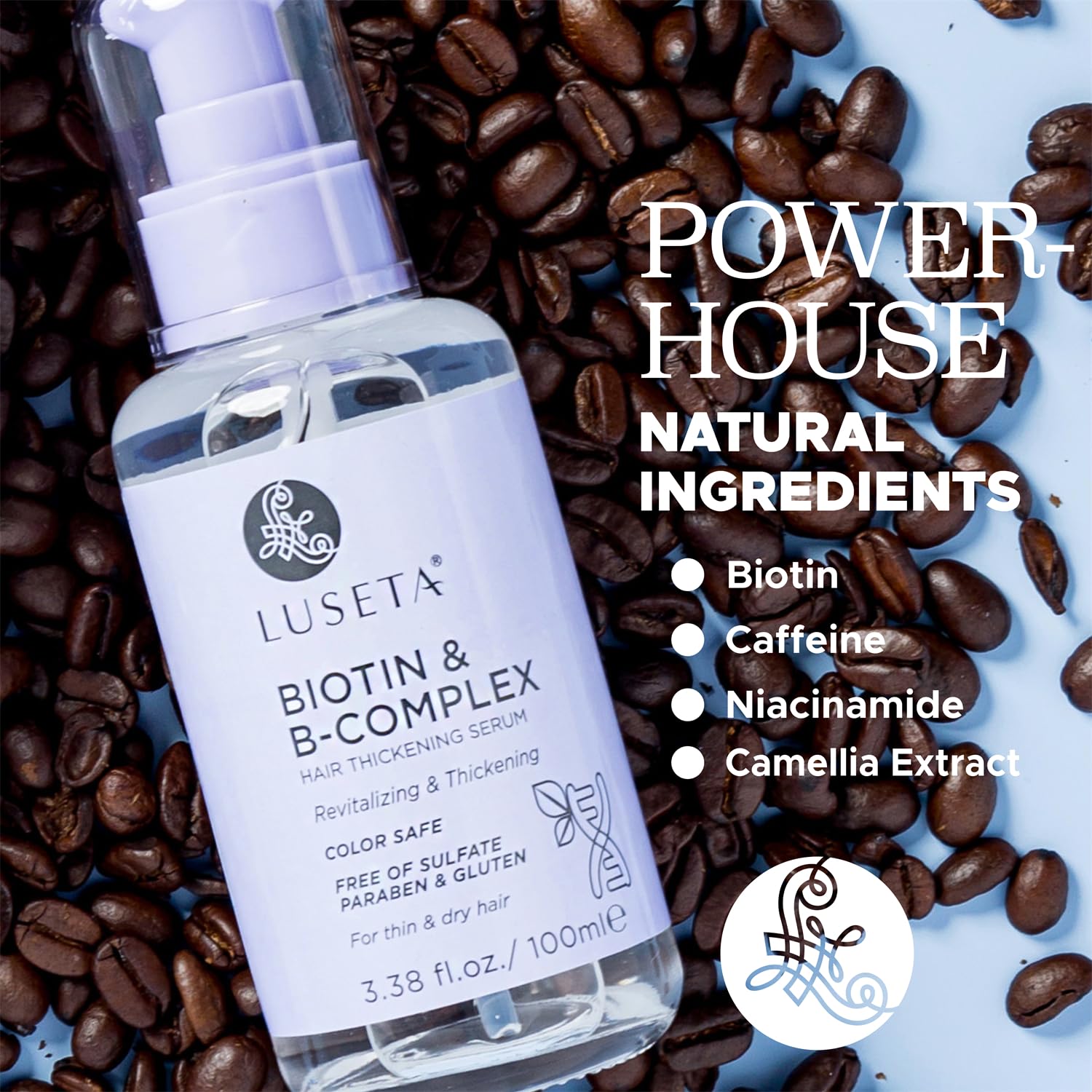 Luseta Biotin B-Complex Hair Oil texture and consistency for smooth distribution