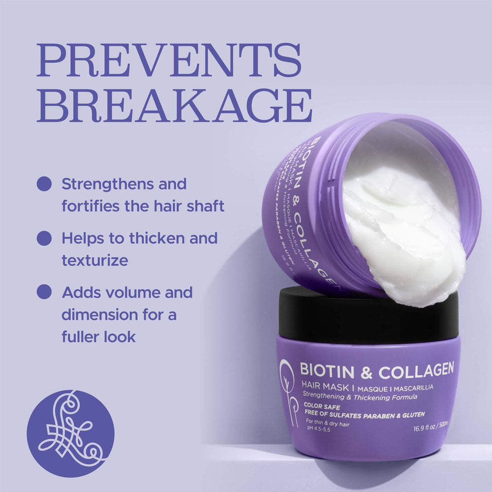 Applying Luseta Biotin Collagen Hair Mask to damp hair for deep conditioning