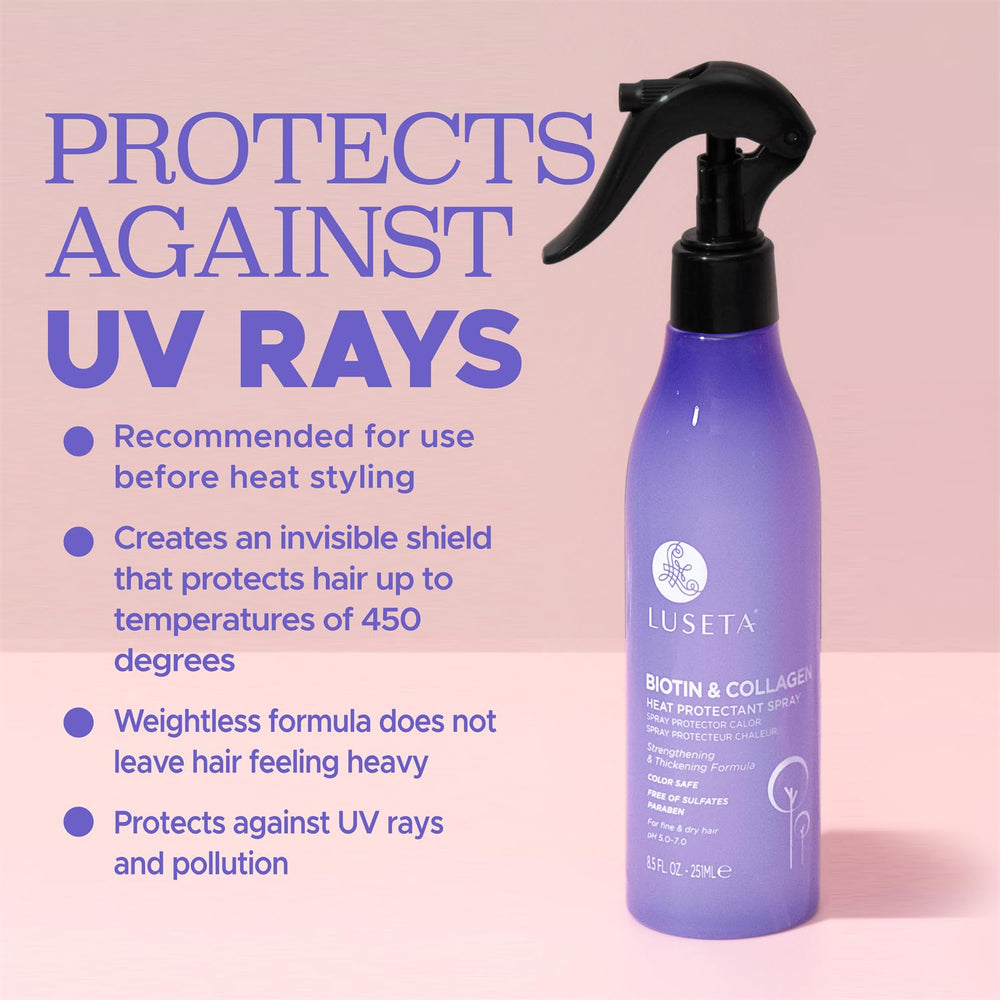 Product on dry hair demonstrates strengthening and repair-friendly benefits